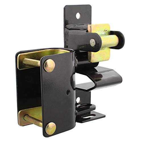 Ruralty Livestock One Way Latch for Cattle Gate - Black Farm Gate Metal Gate Latch 1 Way for Horse Corrals, Ranches