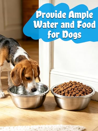 MEWTOGO 2 Pcs 0.5 Gallon Food Grade Stainless Steel Dog Water Bowls - size: 0.5 Gallons