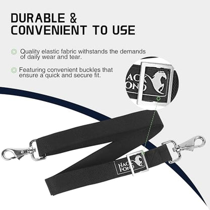 2pcs Horse Blanket Leg Straps Replacement, Elastic Leg Straps | Horse Blanket Leg Straps Replacement, Elastic Leg Straps for Horse Blanket, Adjustable Length from 28 to 48 Inch Black - size: Leg Straps