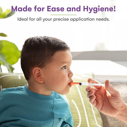 Care Touch Disposable Syringes Without Needle, Luer Slip, 3ml 100 Count - size: 3 ml