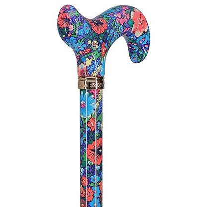 Royal RC Canes Walking Sticks for Men and Women - Stylish Designer Fashionable Adjustable Derby Canes - Lightweight Aluminum Cool Walking Sticks with HD Patterns - color: (Multicolor) Deep Blue/Navy