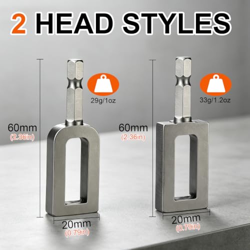 Electric Drill Wire Twisting Tool – 2PCS Heavy Duty Wire Twister Set, 1/4" Hex Shank Fast Twisting Tool for Fencing, Rebar Tying & Construction (9# & 11#)