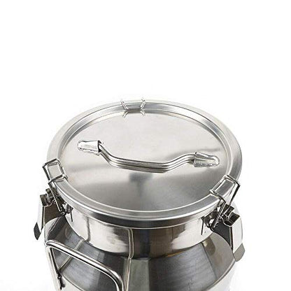 Stainless Steel Milk Can Wine Pail Bucket Jug Keg Oil Barrel Tea 10-60L Option (20L) - size: 20L