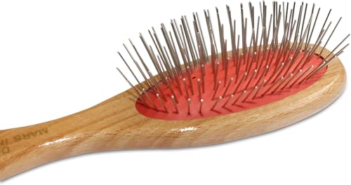 Mars Coat King Professional Grooming Brush for Dog and Cats. (7.25", 1" Stainless Steel Pins) - color: 1 " stainless steel Pins, size: 7.25"