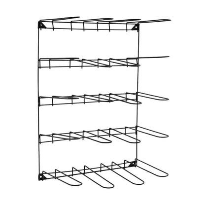 5-Tier Wall Mounted Saddle Pad Rack with 20 Hooks for Stable Storage