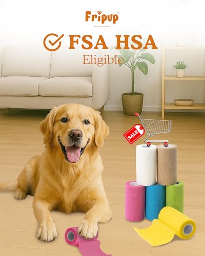 Self-Adhesive Vet Bandage Wrap, First Aid for Dogs & Horses