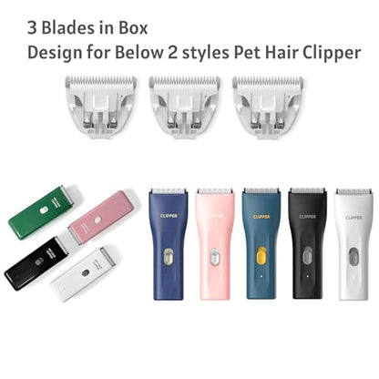3-Packs Home Professional Pet Dog Cat Grooming Clipper Replacement Blades Only - color: Ap005-3p-blades