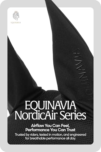 Equinavia Svalbard NordicAir™ Tech Ear Net - Black/Black - Horse - color: Black/Black