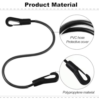 2Pcs Horse Blanket Straps, Adjustable Elastic Leg and Tail Straps, 16" - color: 2 PCS