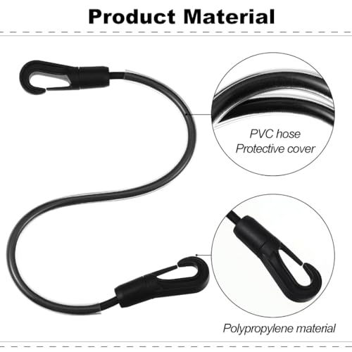 4Pcs Horse Blanket Straps, Adjustable Elastic Leg and Tail Straps, 16" - color: 4 PCS