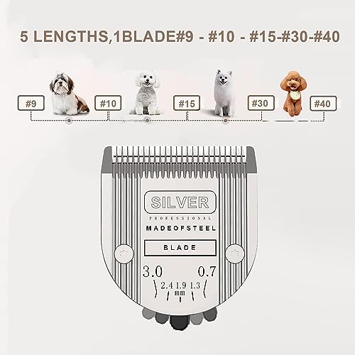 5 in 1 Replacement Blades Compatible with WAHL Bravura .Chromado - color: Silver