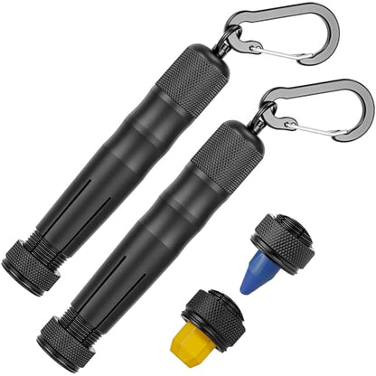 Aluminum Lumber Crayon Holder for 1/2 in Round/Hex Crayons, Black, 2 Pack - color: Black-2