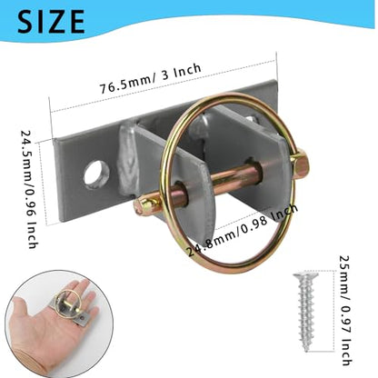 4 Pcs Water Bucket Hook with Pin Heavy Duty Wall Mounted Equestrian Bucket Hooks Hangers for Horse Stall Stable Barn