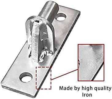 2 Pack Wall Mount Gate Hinges, Heavy Duty Wall Plate Hinges, Outdoor Chain Link Fence Gate Hinges Fence Post Link Gate Hinge, with 5/8 Hinge Pin (Screws Not Included)