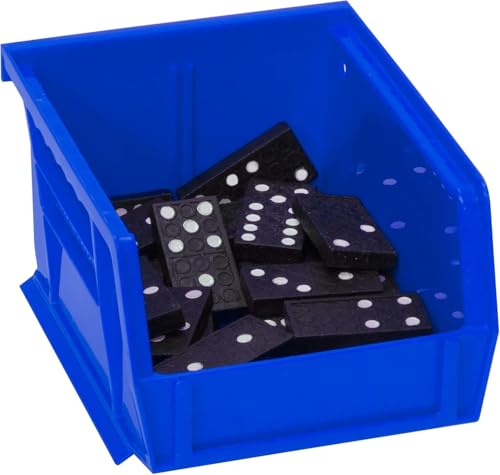 Akro-Mils 30210 AkroBins Plastic Storage Bins, 5"x4"x3", Blue, 24-Pack - color: Blue