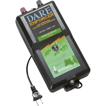 Dare Enforcer Series Electric Fence Energizer, 20 Acre, Plug-in, 110-Volt
