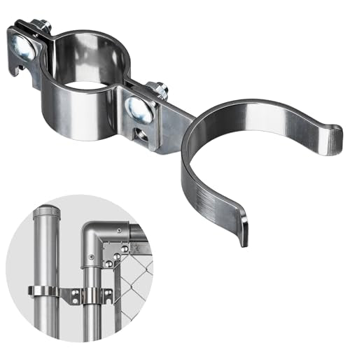 Heavy Duty Stainless Steel 1-5/8" x 2-3/8" Chain Link Fence Gate Fork Latch with Hole for Padlock（Fit 1 5/8" Gate Frame） 1Pack - size: 1-5/8''x2-3/8''-1P