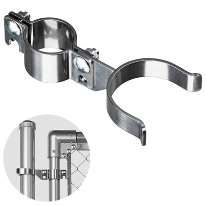 Heavy Duty Stainless Steel 1-5/8" x 2-3/8" Chain Link Fence Gate Fork Latch with Hole for Padlock（Fit 1 5/8" Gate Frame） 1Pack - size: 1-5/8''x2-3/8''-1P