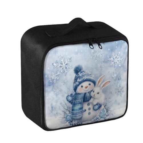Christmas Snowman First Aid Bag Empty Travel Medicine Bags for Home Car Hiking Medical Supplies Storage Bag Portable - color: Christmas Snowman