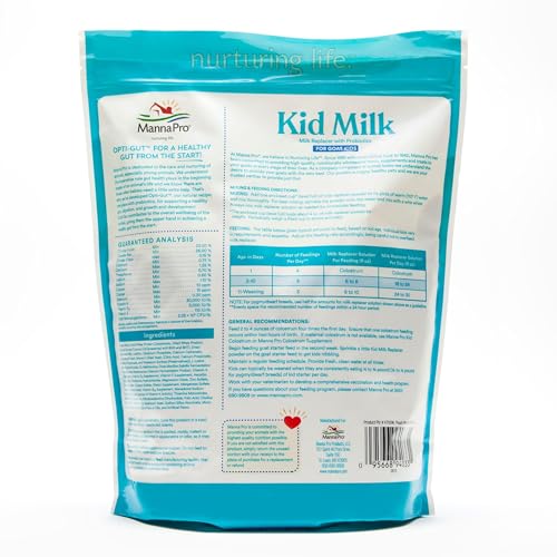 Manna Pro Goat Kid Milk Replacer with Opti-Gut, 4 lb Bag - size: 4 Pound (Pack of 1)