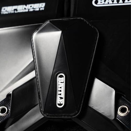 Battle Sports Defender Football Shoulder Pads - color: Black, size: Youth-Medium