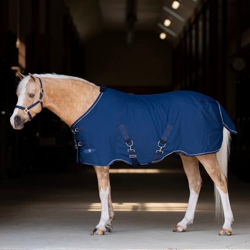 Kensington Poly Cotton Stable Sheet Pony Fit - color: B- Navy, size: 60"