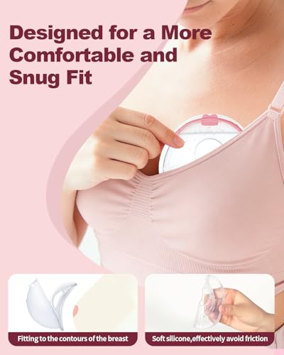 Oiomniv Breast Milk Collector, 2PCS Milk Collectors for Breastfeeding | Reusable Breast Shells, Silicone Breastmilk Collection Nursing Cup BPA Free Milk Saver, with 20 PCS Breastmilk Storage Bags