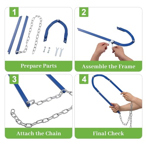 Fence Wire Fixer, Heavy Duty Fence Stretcher Tool for Horse Fence, Barb Wire Fencing, Wire Tightener Fence Repair Tool for Farm Ranch & Garden (Blue) - color: Blue