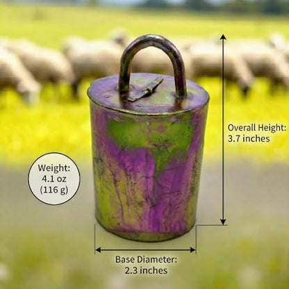 Large Heavy Duty Goat & Sheep & Calves Pasture Bell | Loud – Ideal for Active Goats That Run, Jump, or Clash