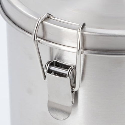 Airtight Small Pet Food Storage Container, Stainless Steel 1400ML - color: 1400ML