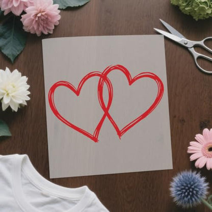 arricraft 9 Sheets Heart Theme Iron on Stickers, Different Hearts Pattern Print Transfer Stickers Decals for Valentine's Day DIY T-Shirt Jeans Backpacks Families Clothing Hat Decoration - style: Heart Theme