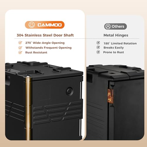 CAMMOO NSF Certification 82QT Non-Electric Hot Box Food Warmer with Casters