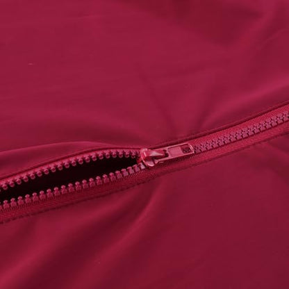 LEAFOREST Horse Slinky Hood with Zipper Stretch Neck Cover Sleazy Hoodies - color: Wine Red