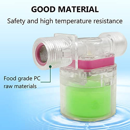 Transparency Water Float Valve, Water Level Control Water Tank Traditional Float Valve Upgrade (3/4“ SIDE) - size: 3/4“ SIDE