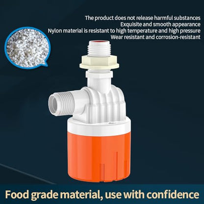 Float Ball Valve for Water Tank, Automatic Water Trough Water Level Control Float Valve Aqua Pulse Trough for Pool,Pond,Livestock (1pcs 3/4" side inner) - size: 3/4" side inner
