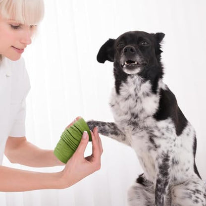 4 PCS Dog Leg Protective Sleeve for Front Rear Legs Prevent Licking - color: Green, size: S-Leg Girth: 2.04in