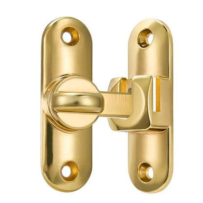 Gold 90/180 Degree Barn Door Latches,Flip Gate Lock - color: Gold