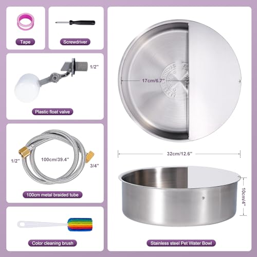 6L Automatic Dog Water Bowl Dispenser Outdoor