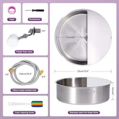 6L Automatic Dog Water Bowl Dispenser Outdoor
