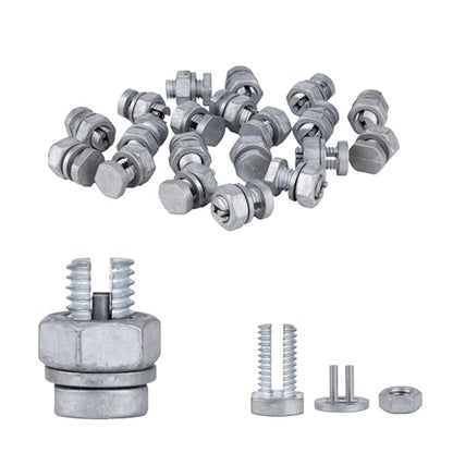 Electric fence wire connectors Split bolt for Electric Fence Wire, 20 Pcs - size: 20 pcs