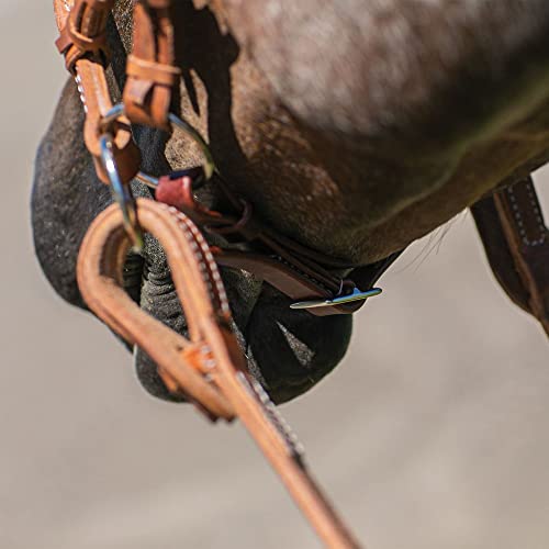 Schneiders Rolled Leather Nose Side Pull | Bitless Training Aid | Ideal for Non-Bit Ready Horses | Hand-Rubbed Heavyweight Harness Leather | Adjustable for Comfort | Equestrian Essential
