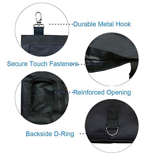 RIOUSSI Guinea Pig Hay Feeder, Hanging Rabbit Hay Feeder Bag. PureBlack,2Ct - color: Black-2pack