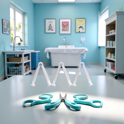 20Pcs Disposable Umbilical Cord Clamps - Sterilized Medical-Grade Puppy Birth Tool for Small Animals | Quick-Release Vet-Approved Pet Delivery Supplies,Veterinary Supplies, Pet Midwifery Tools