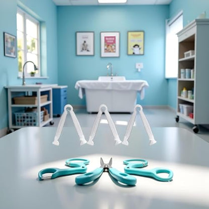 20Pcs Disposable Umbilical Cord Clamps - Sterilized Medical-Grade Puppy Birth Tool for Small Animals | Quick-Release Vet-Approved Pet Delivery Supplies,Veterinary Supplies, Pet Midwifery Tools