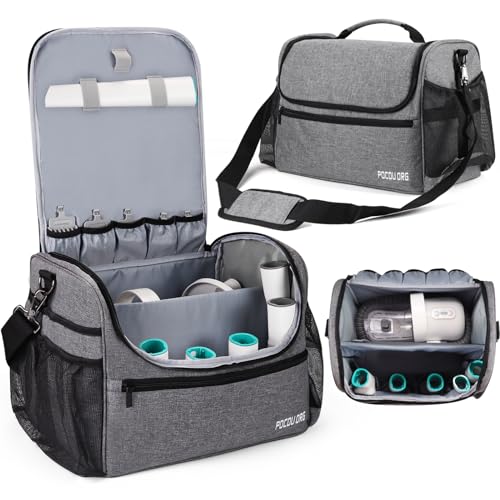 Pet Travel/Grooming Supplies Organizer Carry Bag - Compatible with Oneisall/Neabot Dog Grooming Vacuum, Large Capacity - Bag Only (Gray) - color: Gray