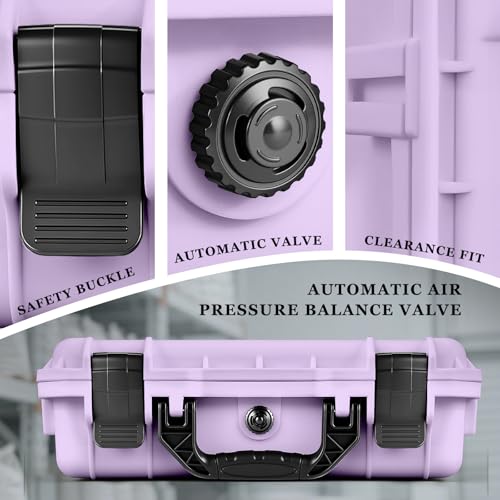 Relaxweex 8.5 x 6.5 x 3.7 Inch Hard Case, Grid Shell, Purple - color: Purple, size: 8.5 x 6.5 x 3.7 Inch, style: Grid Shell
