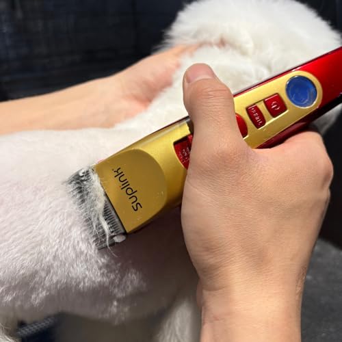 Professional Heavy Duty 2 Speed Dog Grooming Clippers, 4 Blades(1/3/6/9mm)