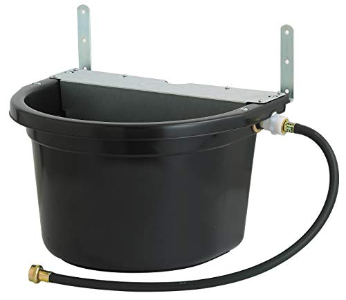 Little Giant® Automatic Animal Waterer | DuraMate Float Controlled Automatic Waterer for Livestock | Heavy Duty and Durable | Made in USA | 4 Gallon (Black, 4 Gallon) - color: Black