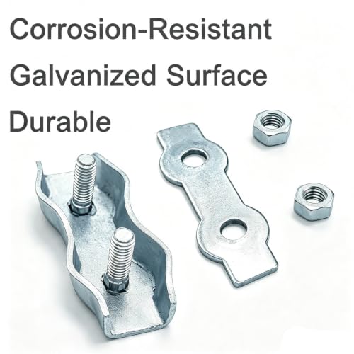 25 PCS M5 Poly Rope Galvanized Steel Connector Wires Kit for Electric Fence | Upgraded M5 Wires Splicer Galvanized Steel Connector Kit for Electric Fences 2 PCS Polyrope Silicone Copper Conductive Wires