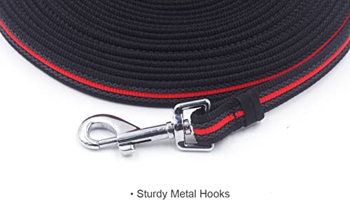 Long Dog Training Leash Dog Lead with Special Non-Slip Design and Padded Handle, 10/15/33/50 ft, for Any Size of Dogs - size: 33ft